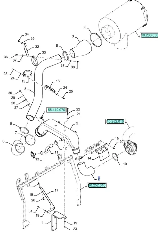87640879 - патрубок