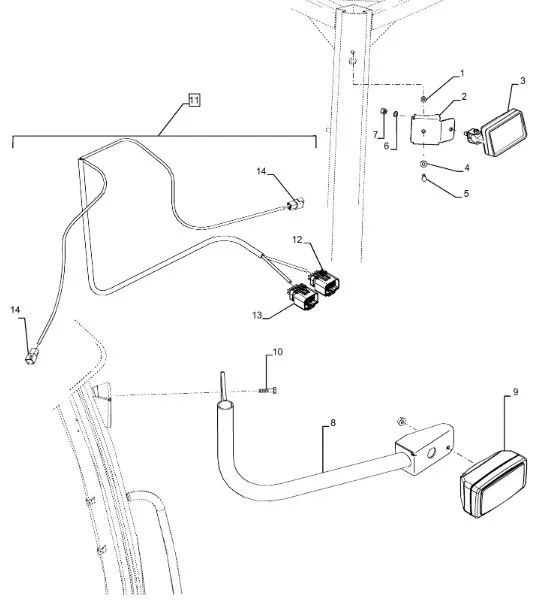 87378018 - Трубчатый кронштейн